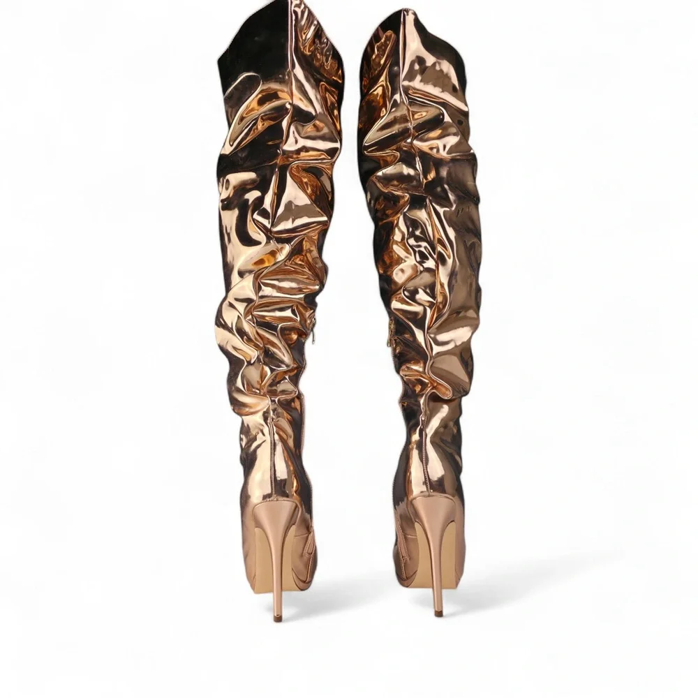 24K MAGIC Thigh-High Slouch Boots 10